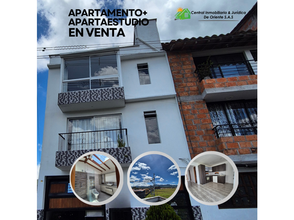 APARTAMENTO EN VENTA + APARTA ESTUDIO