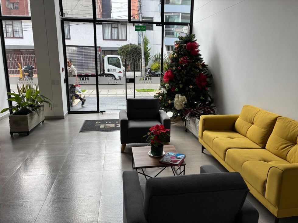 ARRIENDO APTO-ESTUDIO AMOBLADO LA CASTELLANA 25 M2 PISO 4 EXTERIOR — foto 2