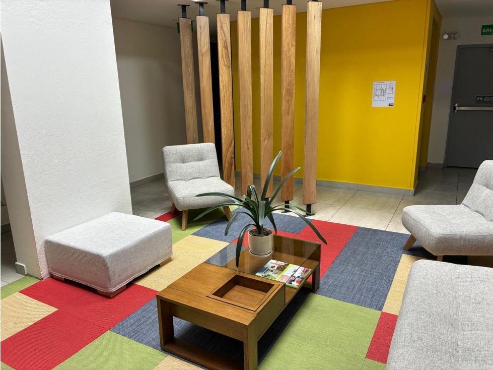 ARRIENDO APTO-ESTUDIO AMOBLADO LA CASTELLANA 25 M2 PISO 4 EXTERIOR — foto 4