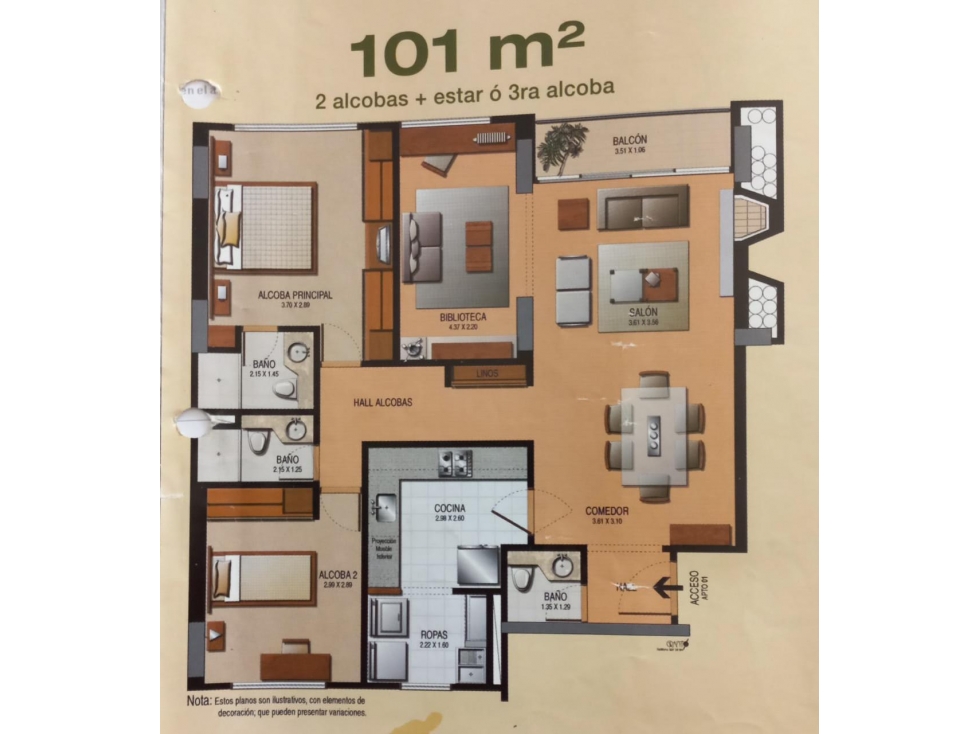 ARRIENDO HERMOSO APARTAMENTO BELLA SUIZA - 101 MTRS — foto 4