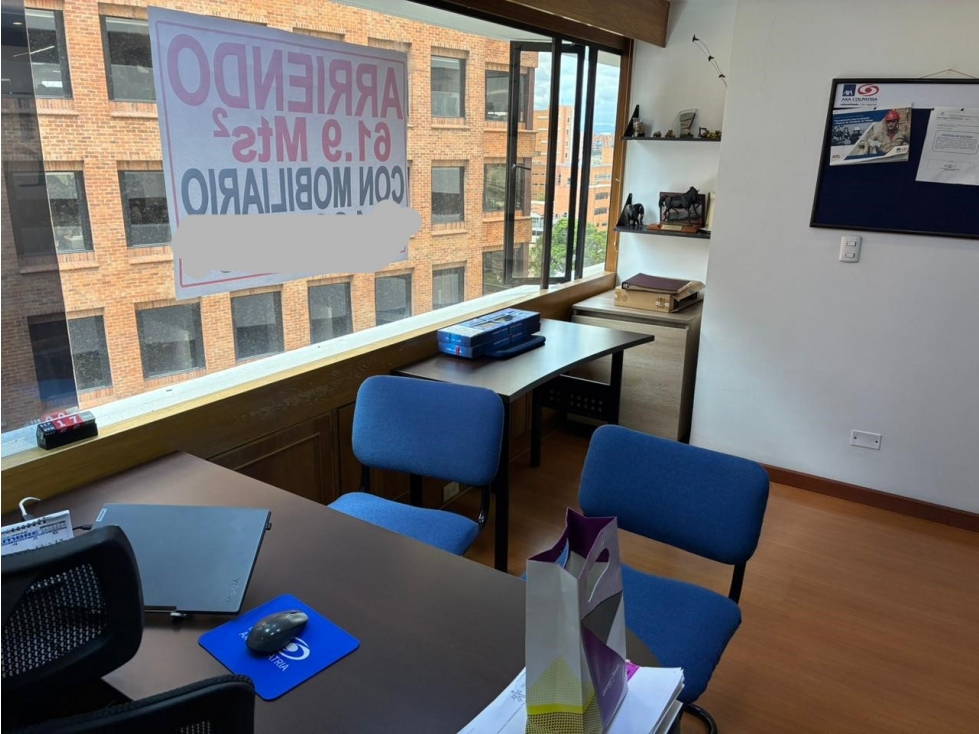ARRIENDO OFICINA AMOBLADA 62 M2 WORLD TRADE CENTER PISO 5 PARK — foto 6