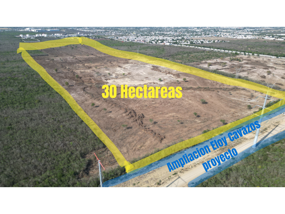 30 Hectareas en proyecto ampliacion eloy cavazos, en cadereyta. - 1