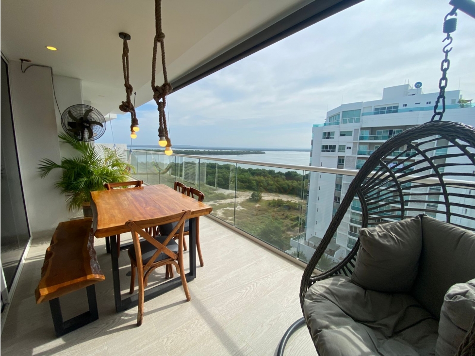 VENDO APARTAMENTO AMOBLADO EN CIELO MAR