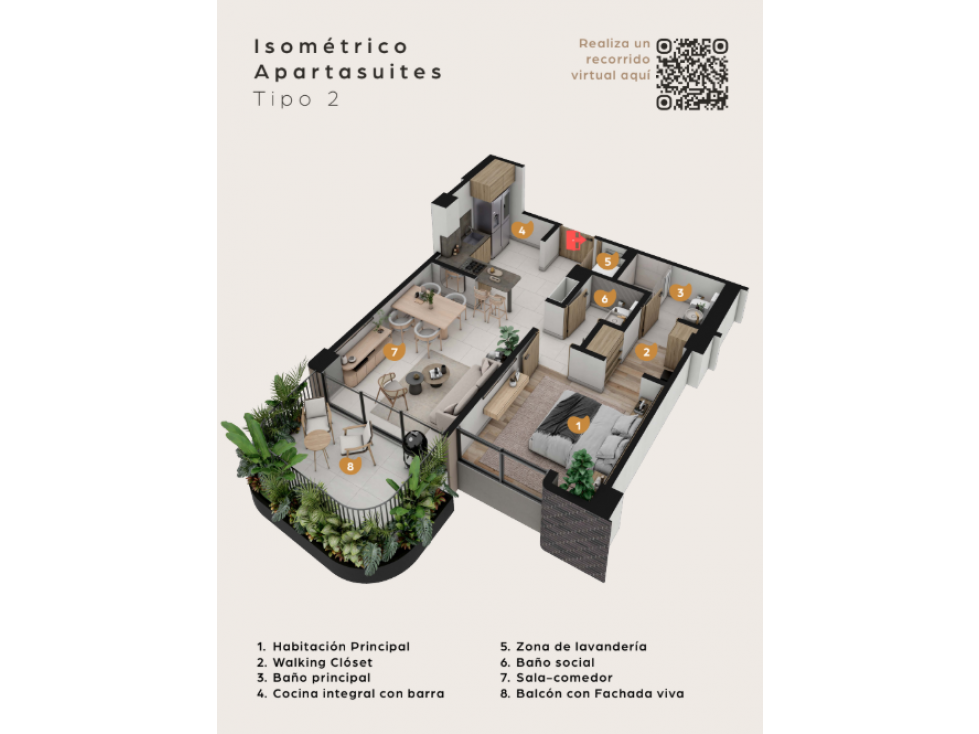 SE VENDEN APARTASUITES EN PROYECTO VÍA EL CAIMO - LA TEBAIDA — foto 5