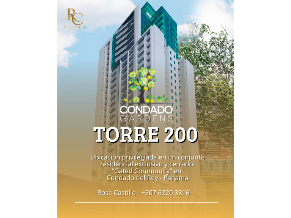 VENTA DE APARTAMENTO EN CONDADO DEL REY - CONDADO GARDENS TORRE 2