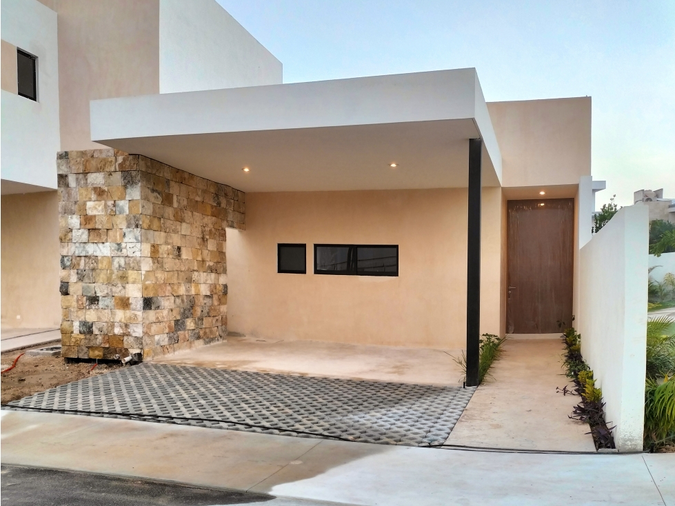 Casa de 1 planta amueblada en Conkal, Mérida, Yucatán