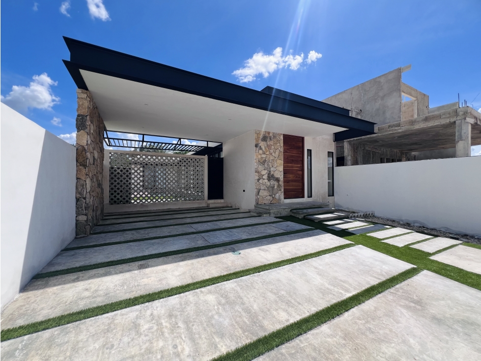Casa de una planta en venta en Cholul, Mérida, Yucatán
