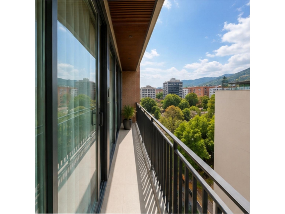 Arriendo apartestudio de lujo en Cabrera con balcón — foto 2