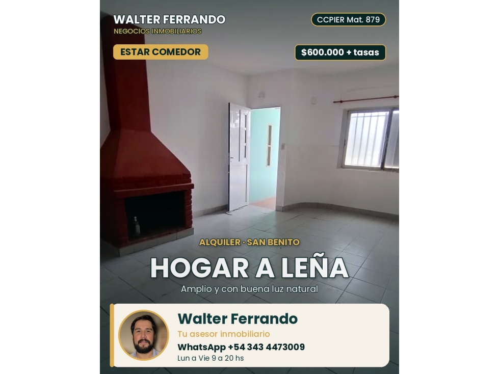 Casa dos dormititorios con patio Alquiler — foto 2