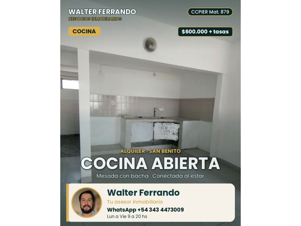 Casa dos dormititorios con patio Alquiler — foto 3