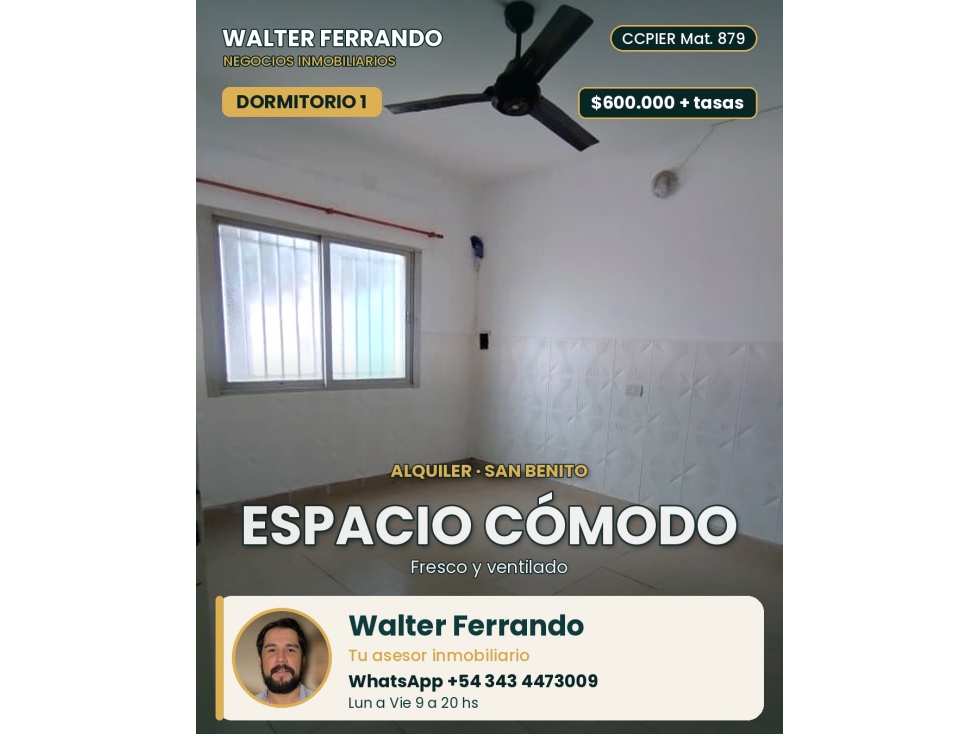 Casa dos dormititorios con patio Alquiler — foto 4