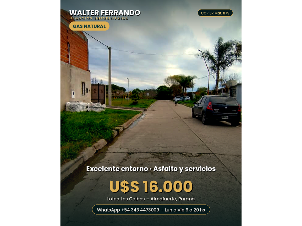 LOTE CON GAS NATURAL 16 MIL USS - 5