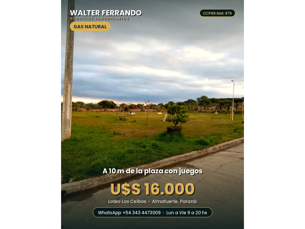 LOTE CON GAS NATURAL 16 MIL USS - 6
