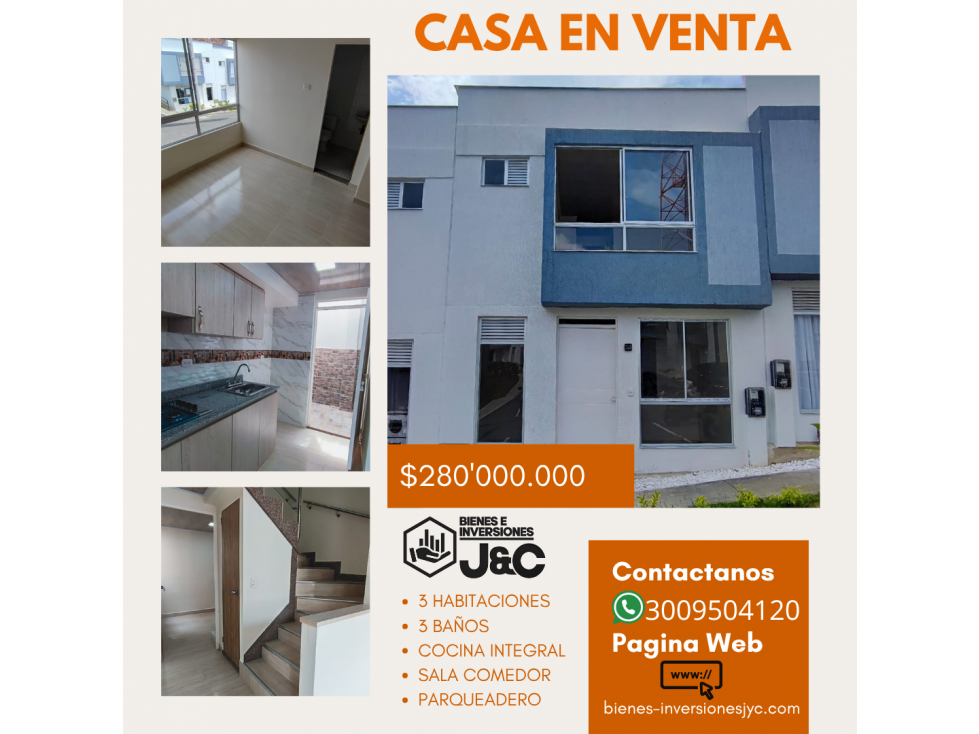casa en venta en conjunto residencial Santa Helena, Armenia Q