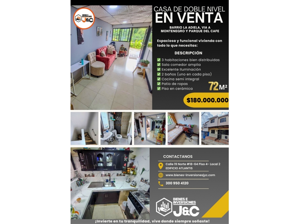 se vende casa en el barrio la Adiela, Armenia Quindio