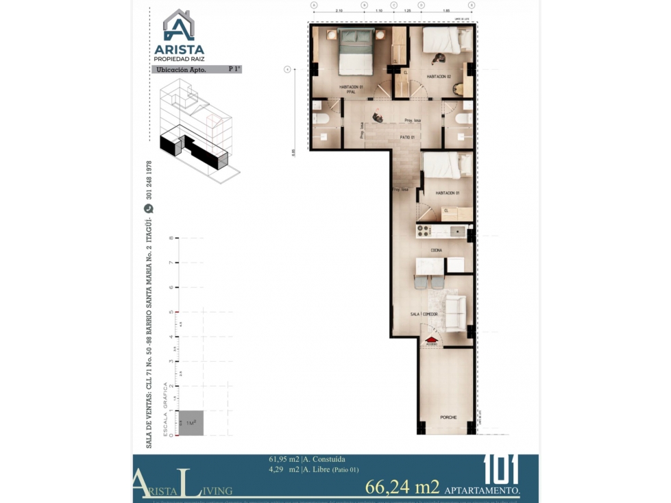 VENDO APARTAMENTOS EN PROYECTO I EN SANTA MARIA ITAGUI — foto 2