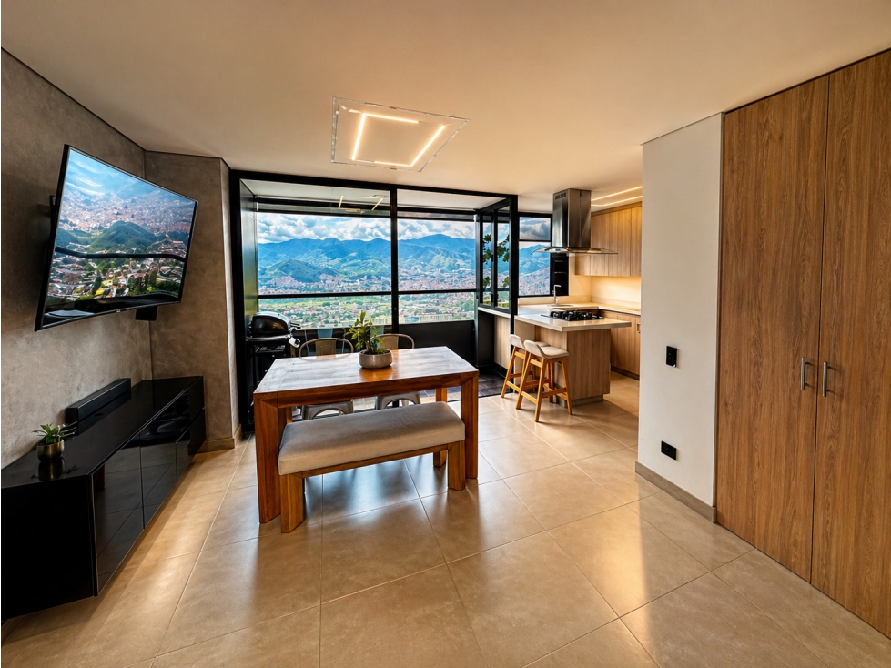 Venta de apartamento en las palmas 88 mts, El Poblado