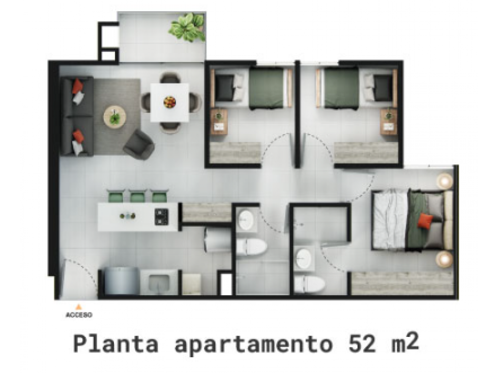 VENTA DE APARTAMENTO EN VISTA VERDE EL CARMEN DE VIBORAL — foto 2