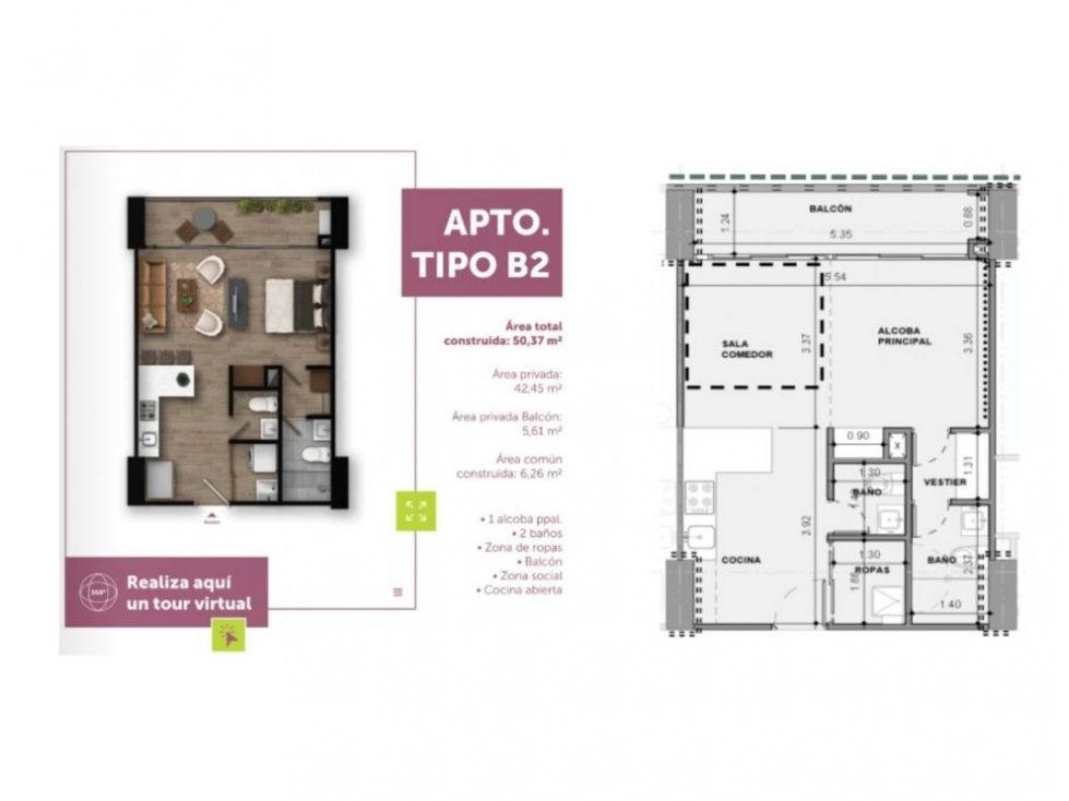 Se vende Apartaestudio en Ciudad del Rio cesión derechos rentas cortas — foto 2