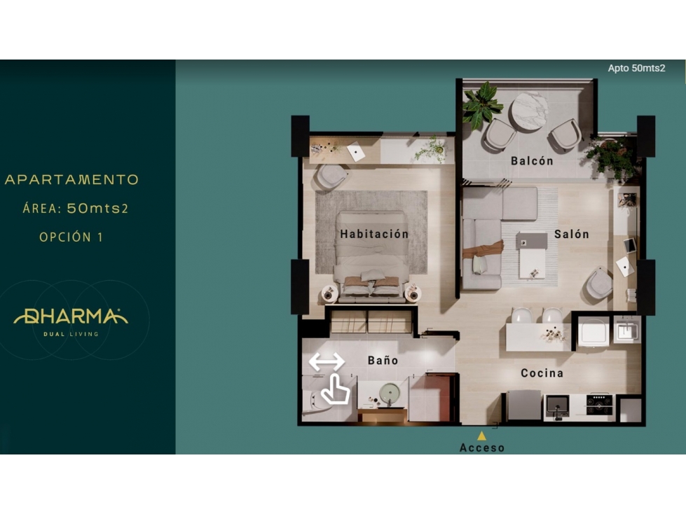 APARTAMENTO DE 70 m2 PARA RENTAS CORTAS EN SABANETA - Ma AUXILIADORA — foto 6