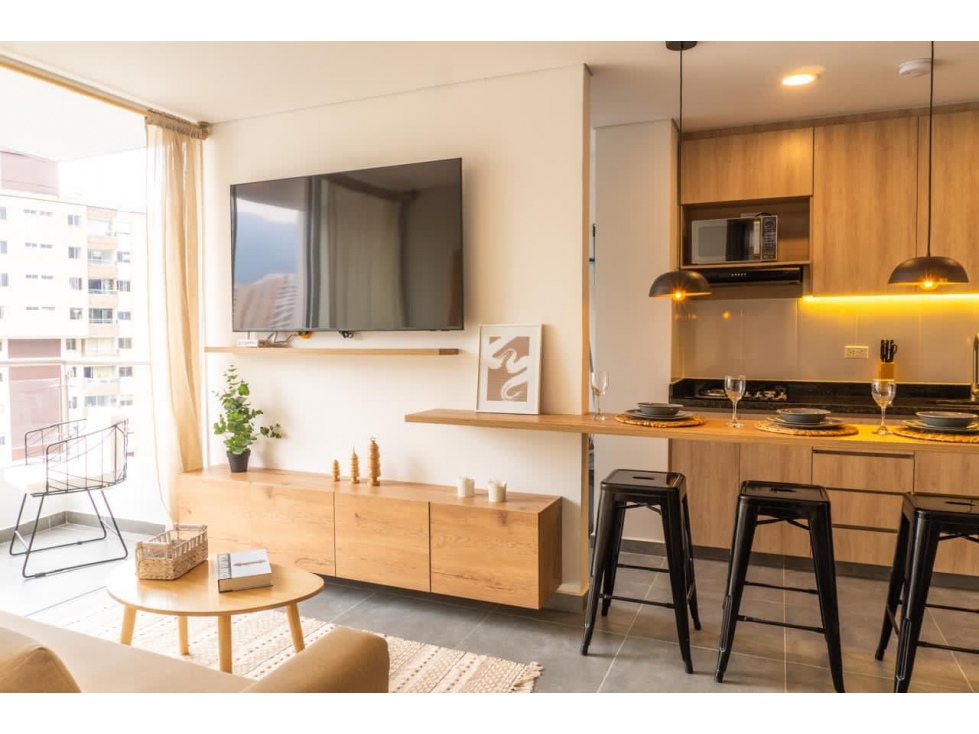 VENTA APARTAMENTO AMOBLADO EN SABANETA LISTO PARA OPERAR EN AIRBNB