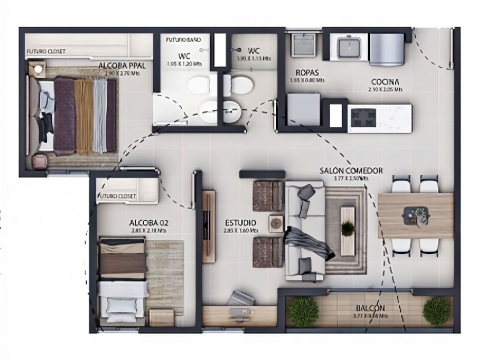 VENTA DE APARTAMENTO PARA ESTRENAR EN MARIA AUXILIADORA, SABANETA