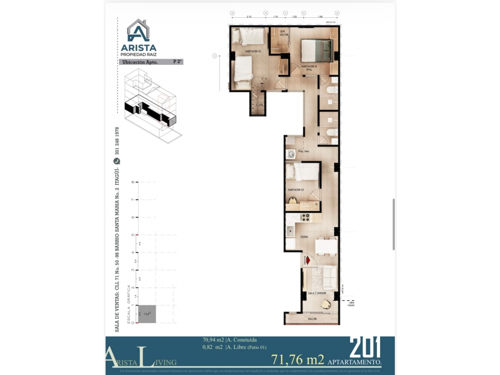 VENDO APARTAMENTOS EN PROYECTO I EN SANTA MARIA ITAGUI — foto 3
