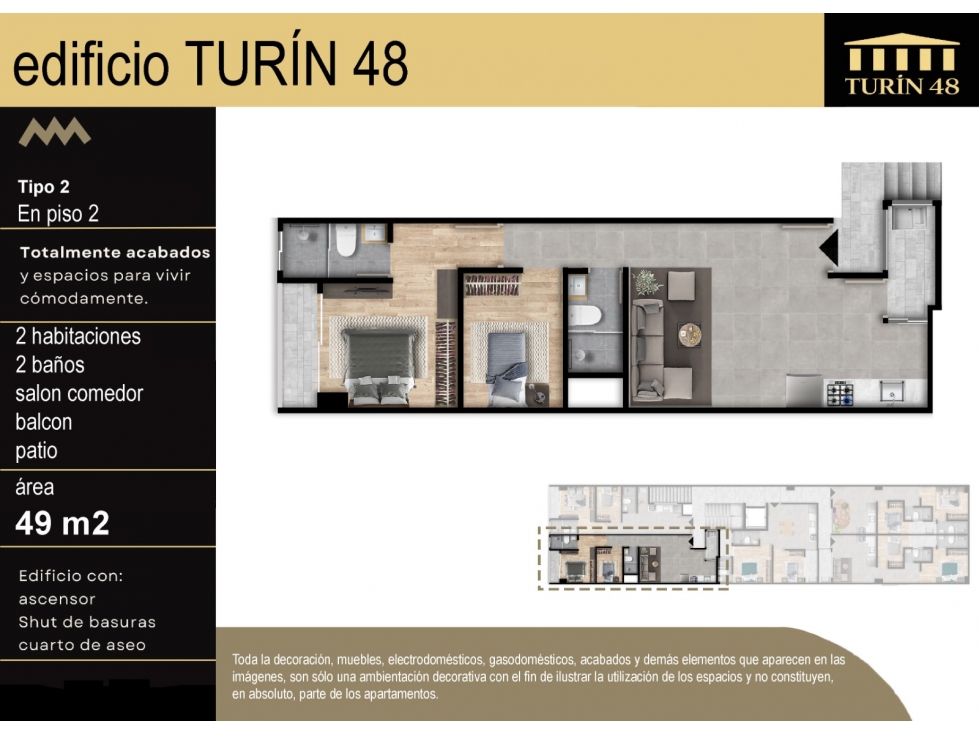 Apartamento NUEVO en Venta en Itagui PROYECTO SOBRE PLANOS — foto 3