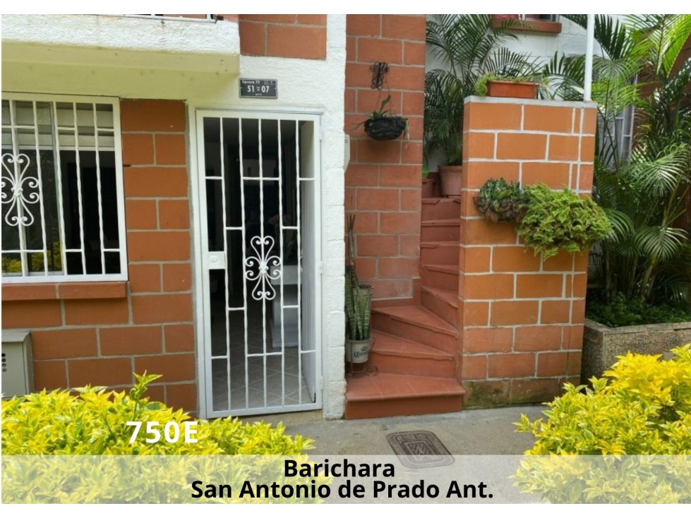 Vendo hermosa casa, primer piso, en Barichara, San Antonio de Prado