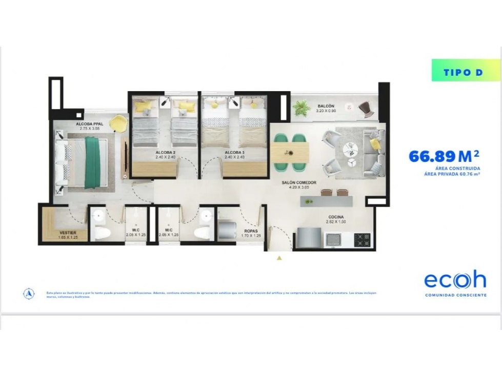 Apartamento en Venta en Sabaneta-Loma de san José — foto 5
