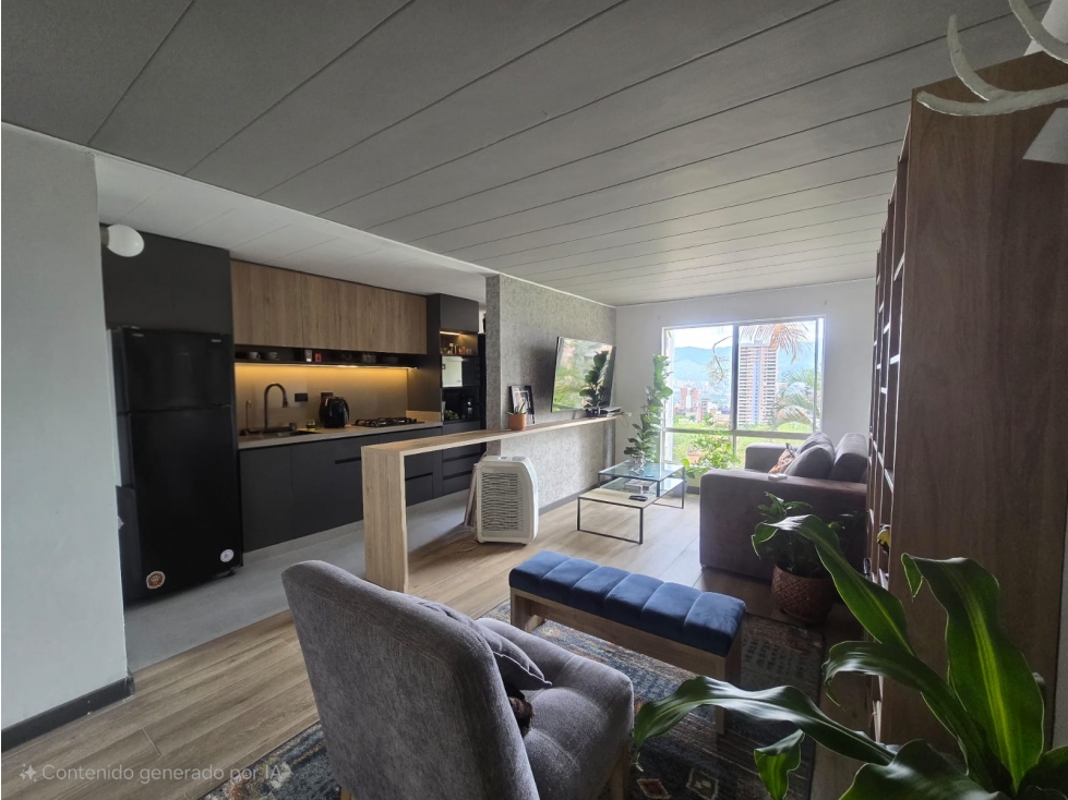 Se Vende Apartamento Amoblado Sector El Tesoro en El Poblado 79 mts — foto 2