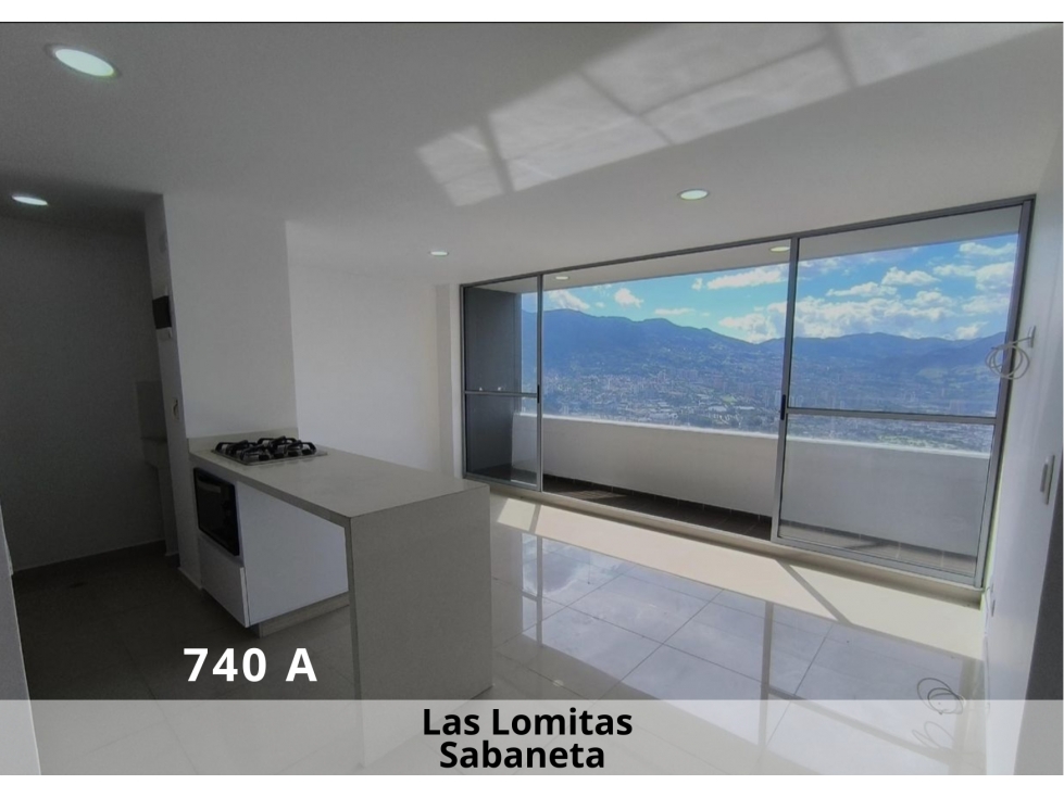 Vista espectacular de este apartamento en venta en Sabaneta