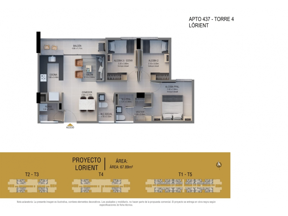 VENTA APARTAMENTO 3 ALCOBAS EN LA CEJA — foto 5