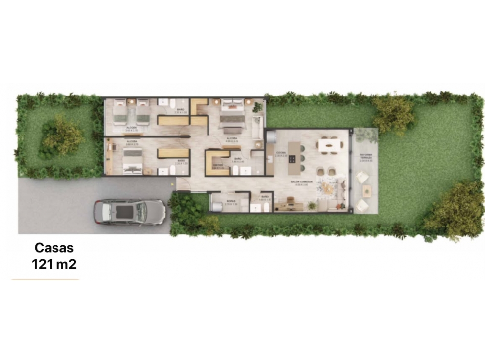 Venta casas nuevas en Guarne a 5 min de la Autopista Guarne Aeropuerto — foto 5