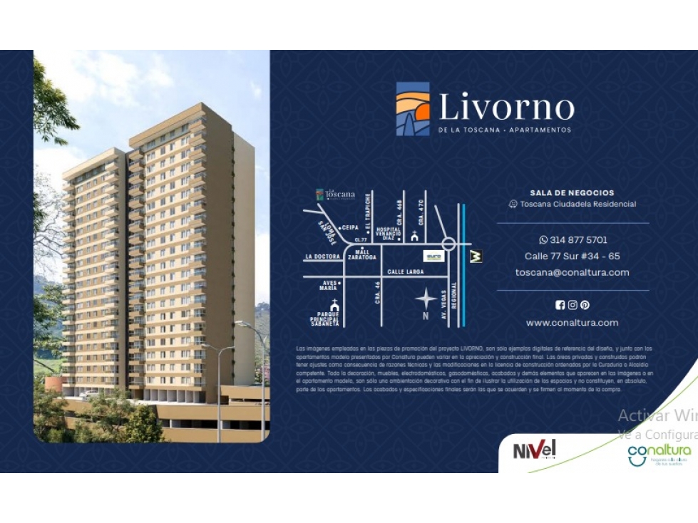 Venta de Cesión de derechos en Sabaneta-Loma san José (OBRA GRIS)
