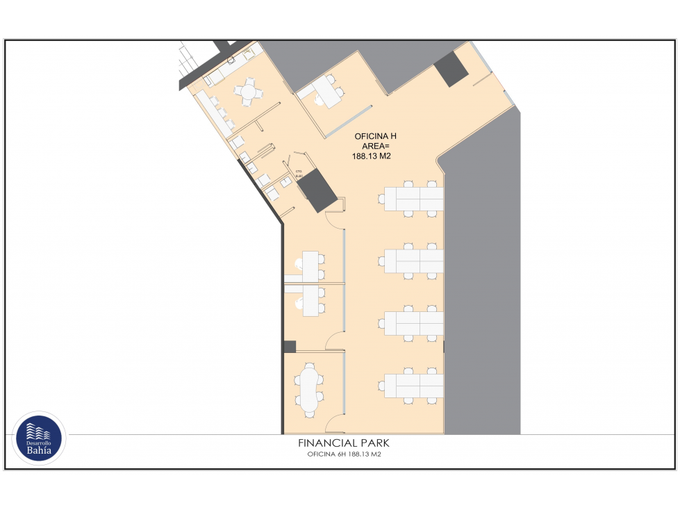Oficina en alquiler - Financial Park Tower, 188 m²