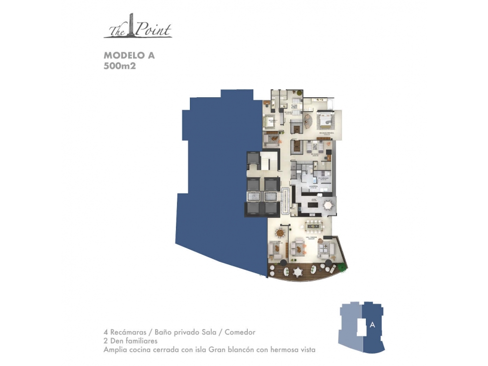 Apartamento en alquiler - The Point, Punta Pacífica, 500 m²