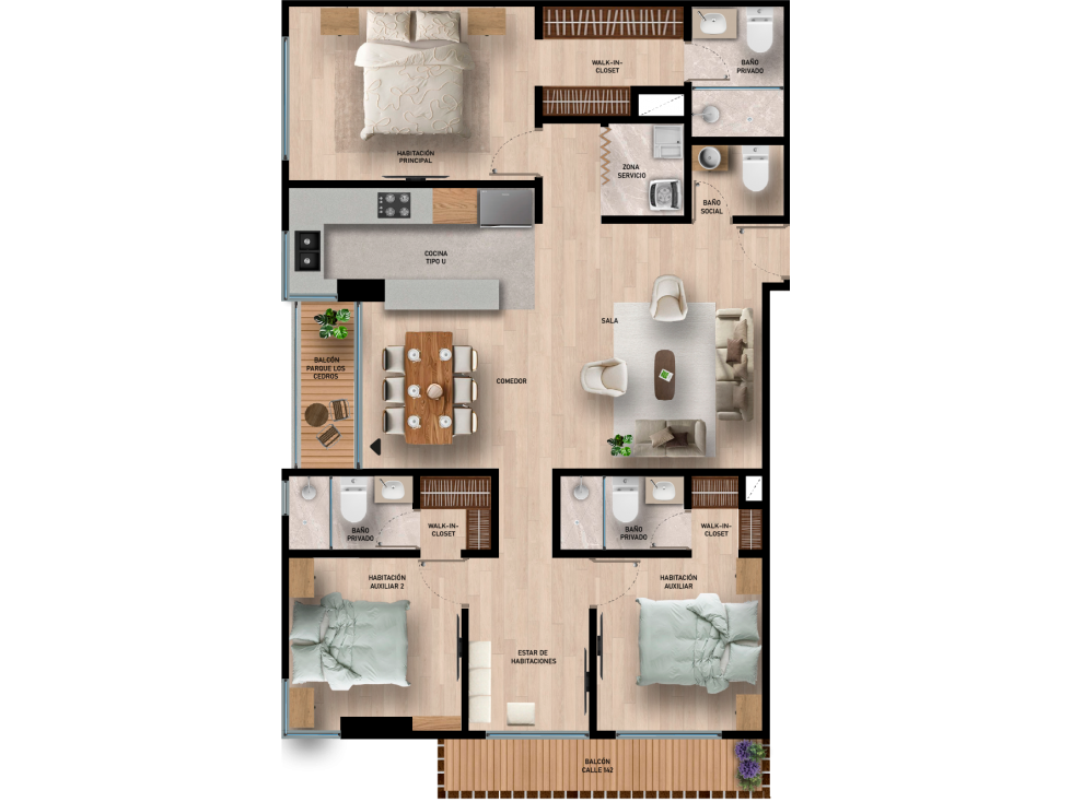APARTAMENTOS EN VENTA CONTADOR — foto 5