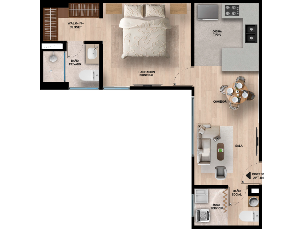 APARTAMENTOS EN VENTA CONTADOR — foto 4