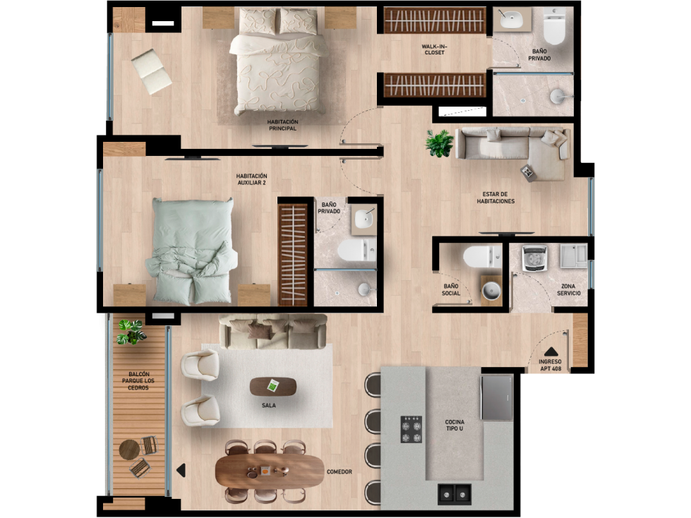 APARTAMENTOS EN VENTA CONTADOR — foto 6