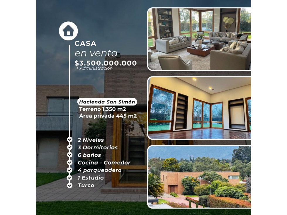 VENTA DE CASA EN LA HACIENDA SAN SIMON