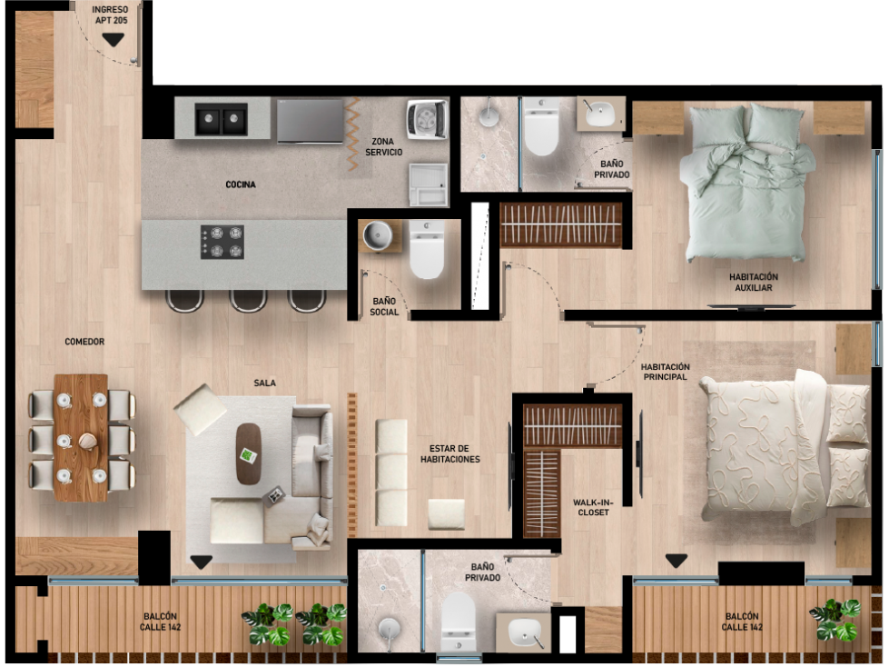 APARTAMENTOS EN VENTA CONTADOR — foto 4