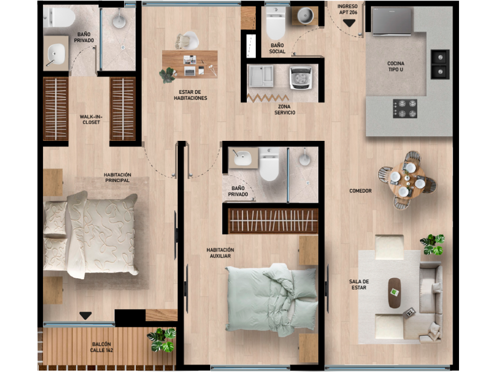 APARTAMENTOS EN VENTA CONTADOR — foto 5