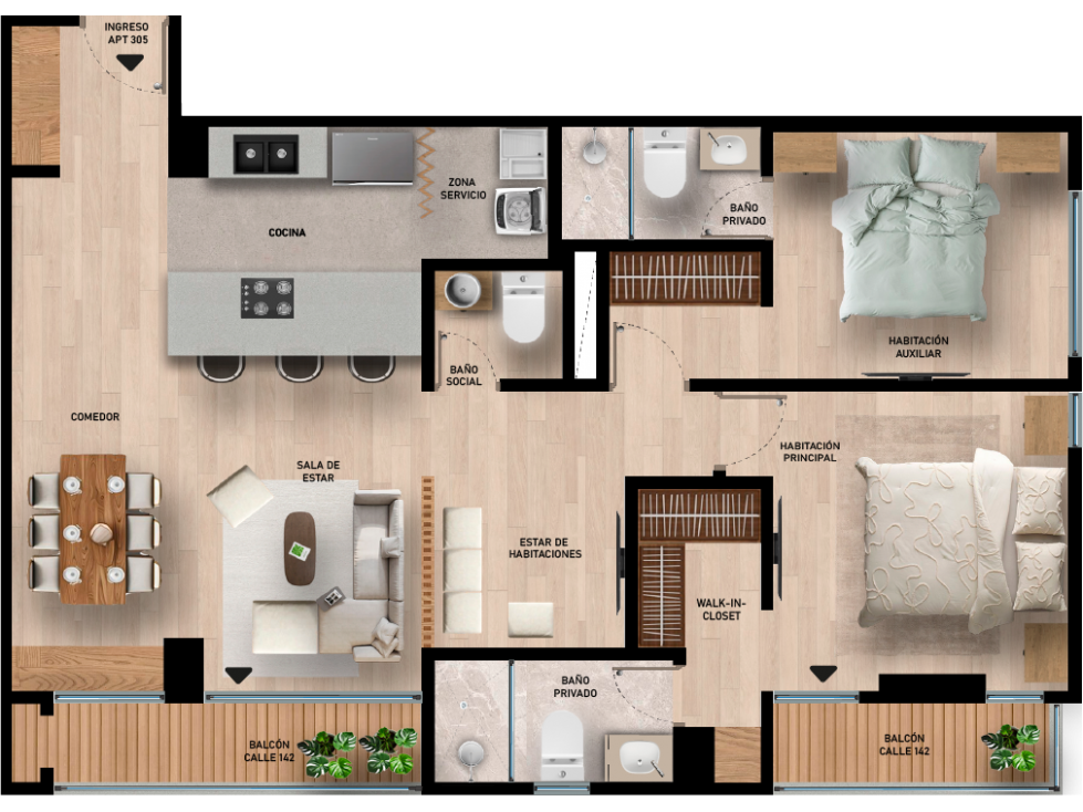 APARTAMENTOS EN VENTA CONTADOR — foto 5
