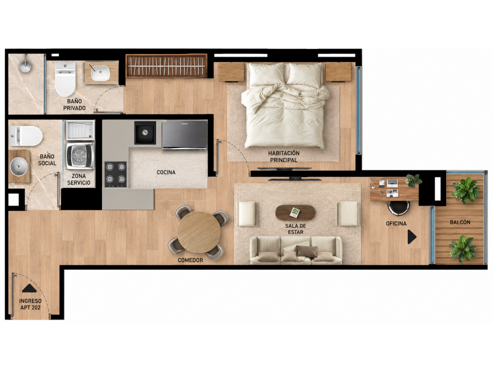 APARTAMENTOS EN VENTA CONTADOR — foto 3
