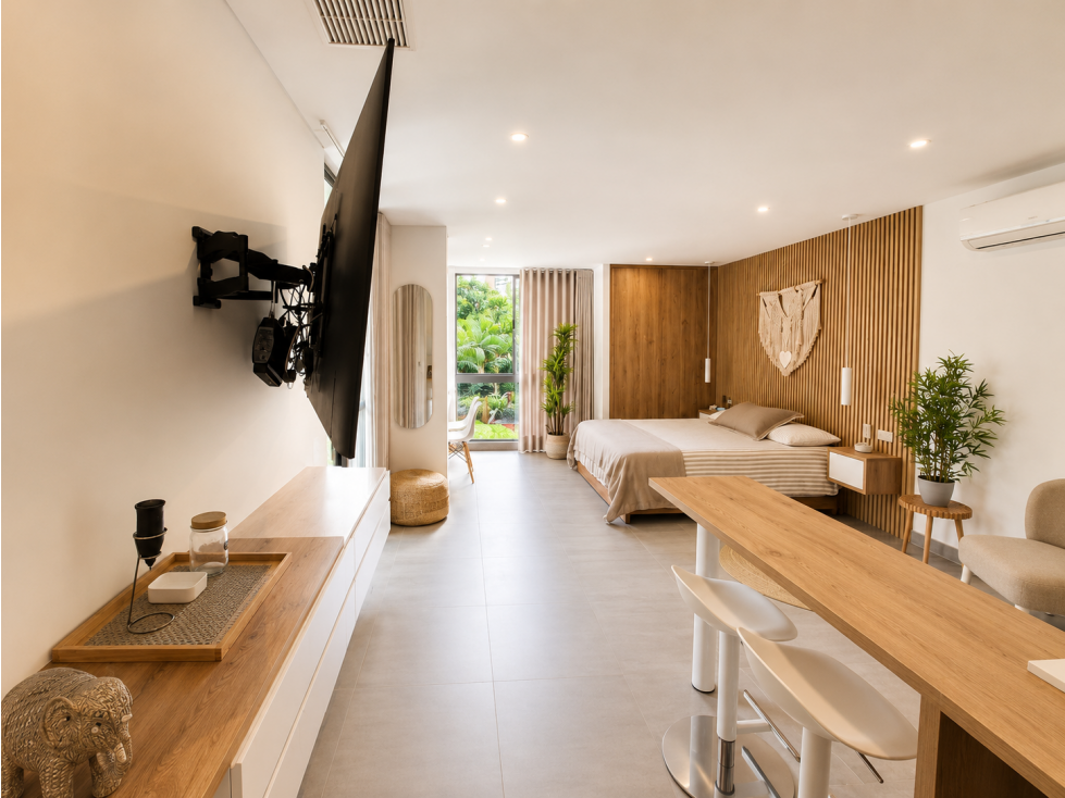 Para la venta hermoso apartaestudio en EL Poblado