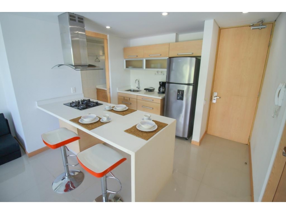 (J) APARTAMENTO AMOBLADO PARA VENTA EN SANTA MARTA-MAGDALENA, — foto 2