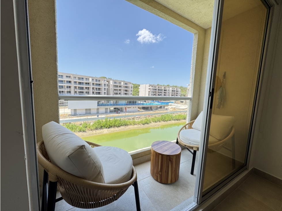 VENTA APARTAMENTO AMOBLADO 2 ALCOBAS + ESTUDIO EN CAPRIELLA — foto 5