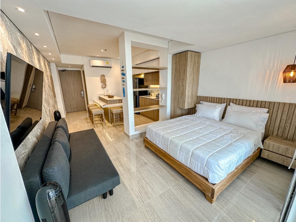 VENTA APARTA-SUITE AMOBLADA EN CARTAGENA BEACH RESORT EN CRESPO — foto 5