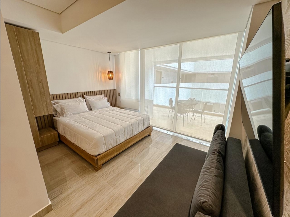 VENTA APARTA-SUITE AMOBLADA EN CARTAGENA BEACH RESORT EN CRESPO — foto 3